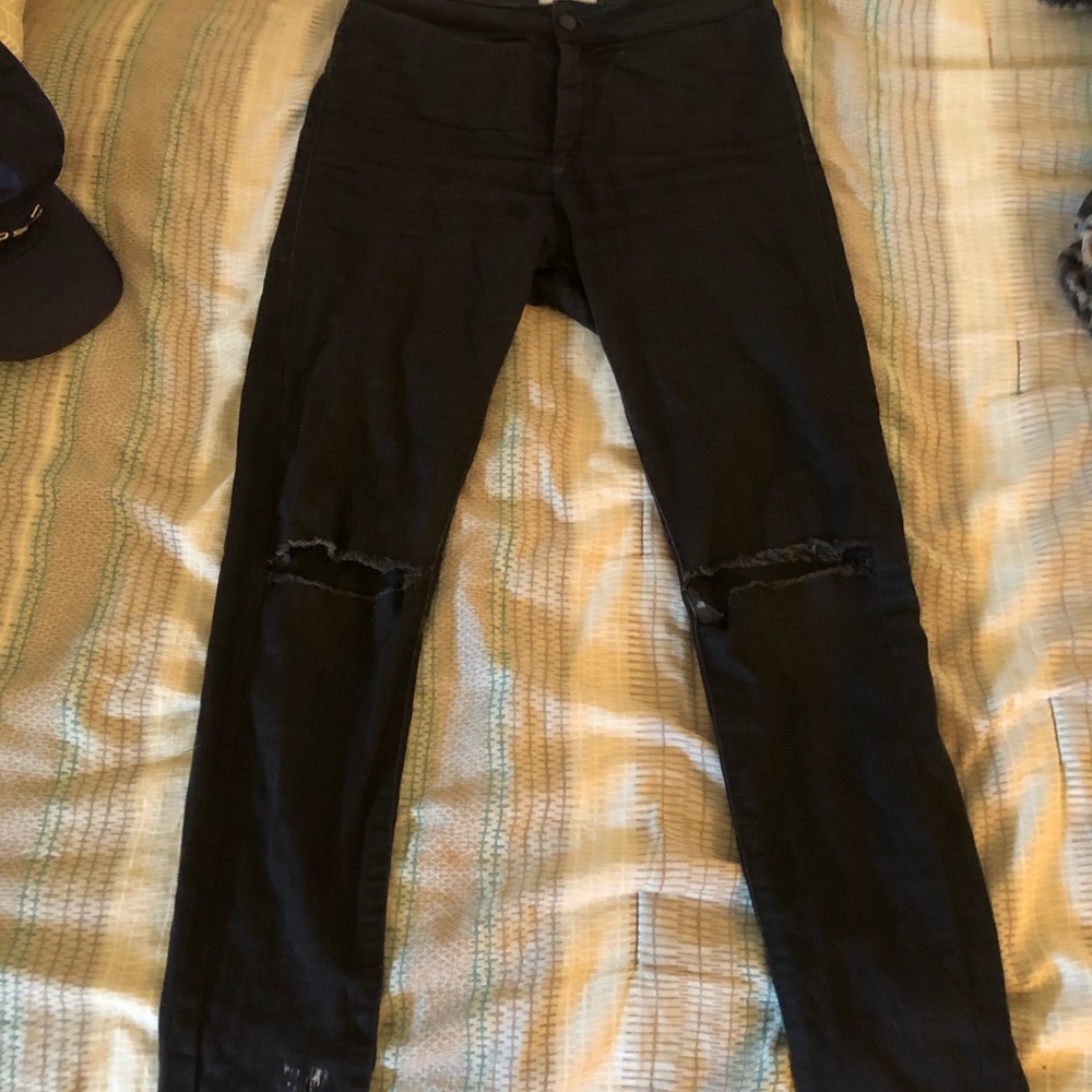 HIGH WAIST BLACK JEANS
